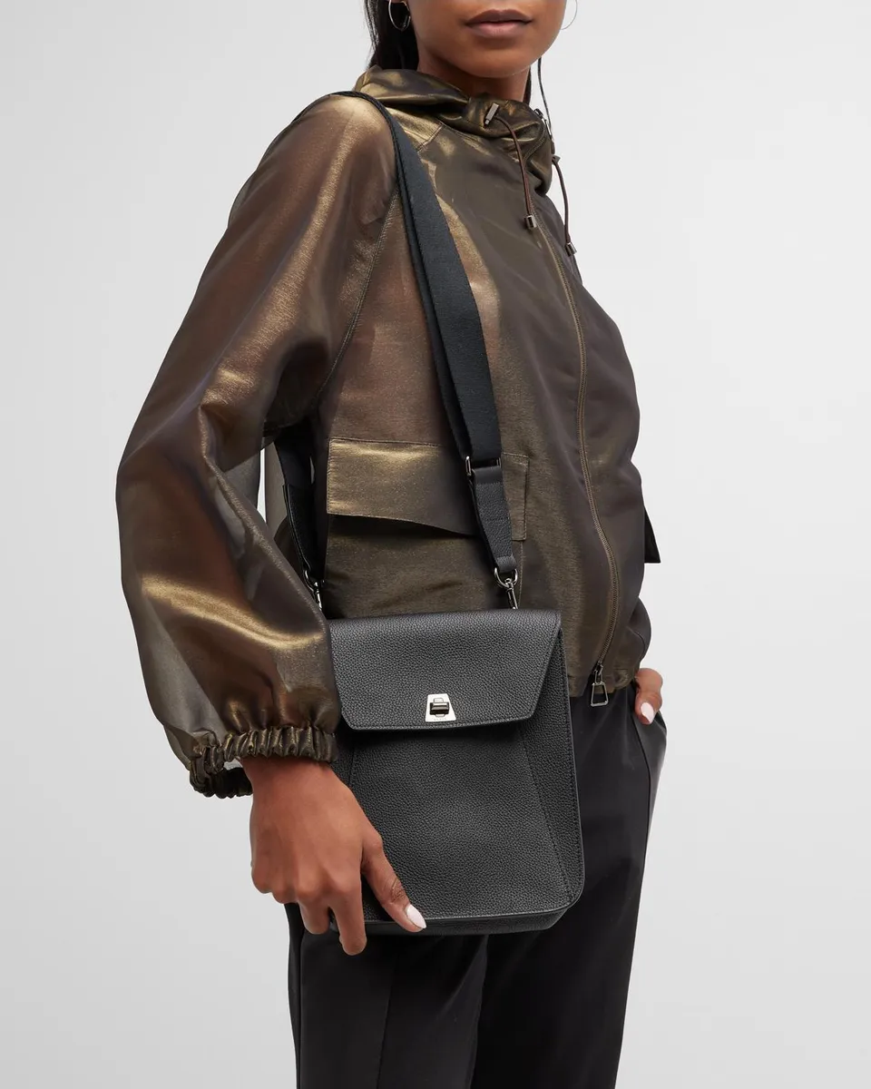 Akris Anouk Small Leather Messenger Bag | Thumbnail 2 Akris Anouk Small Leather Messenger Bag | Thumbnail 2