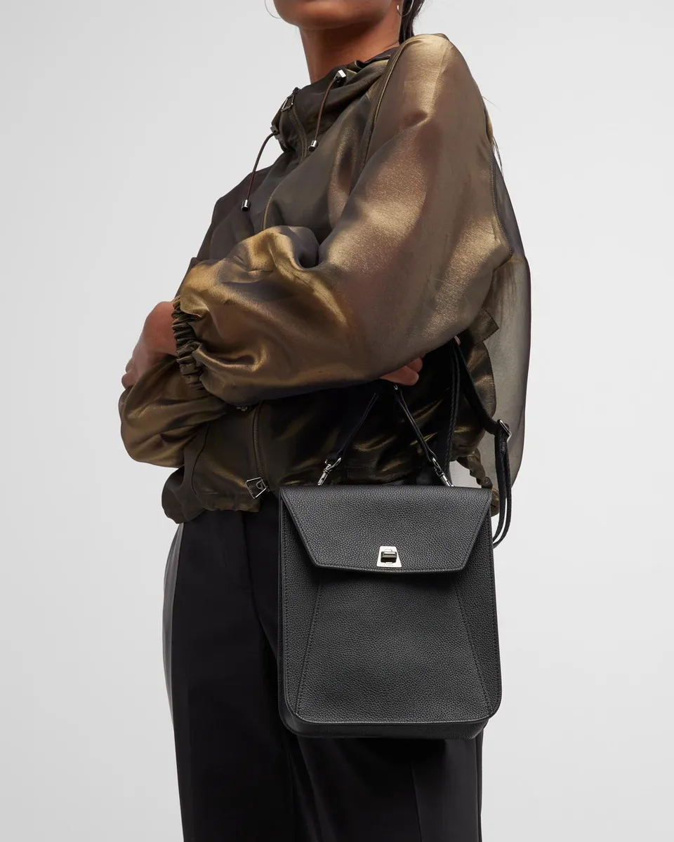 Akris Anouk Small Leather Messenger Bag | Thumbnail 4 Akris Anouk Small Leather Messenger Bag | Thumbnail 4