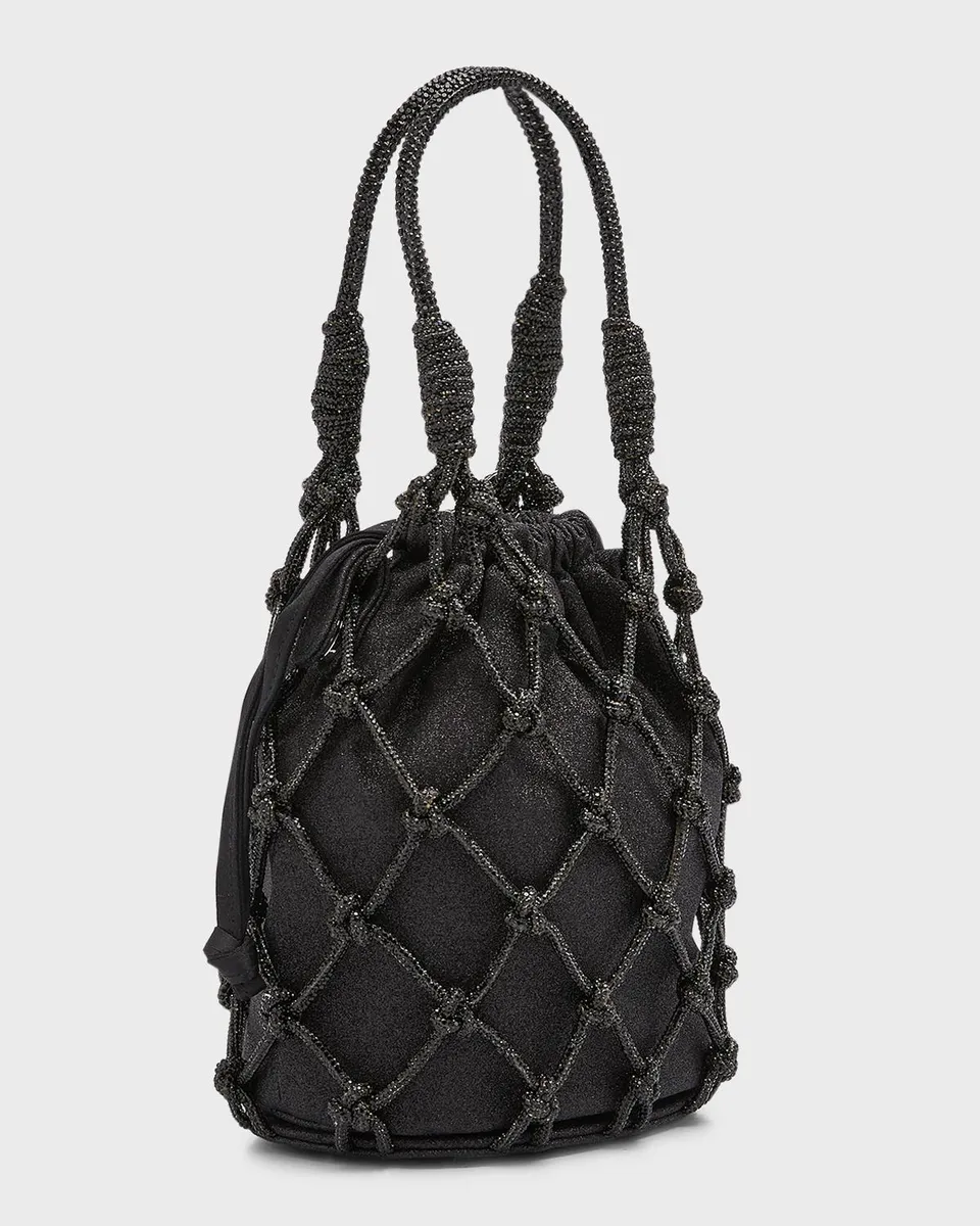Judith Leiber Couture Sparkle Crystal Net Top-Handle Bag | Thumbnail 6