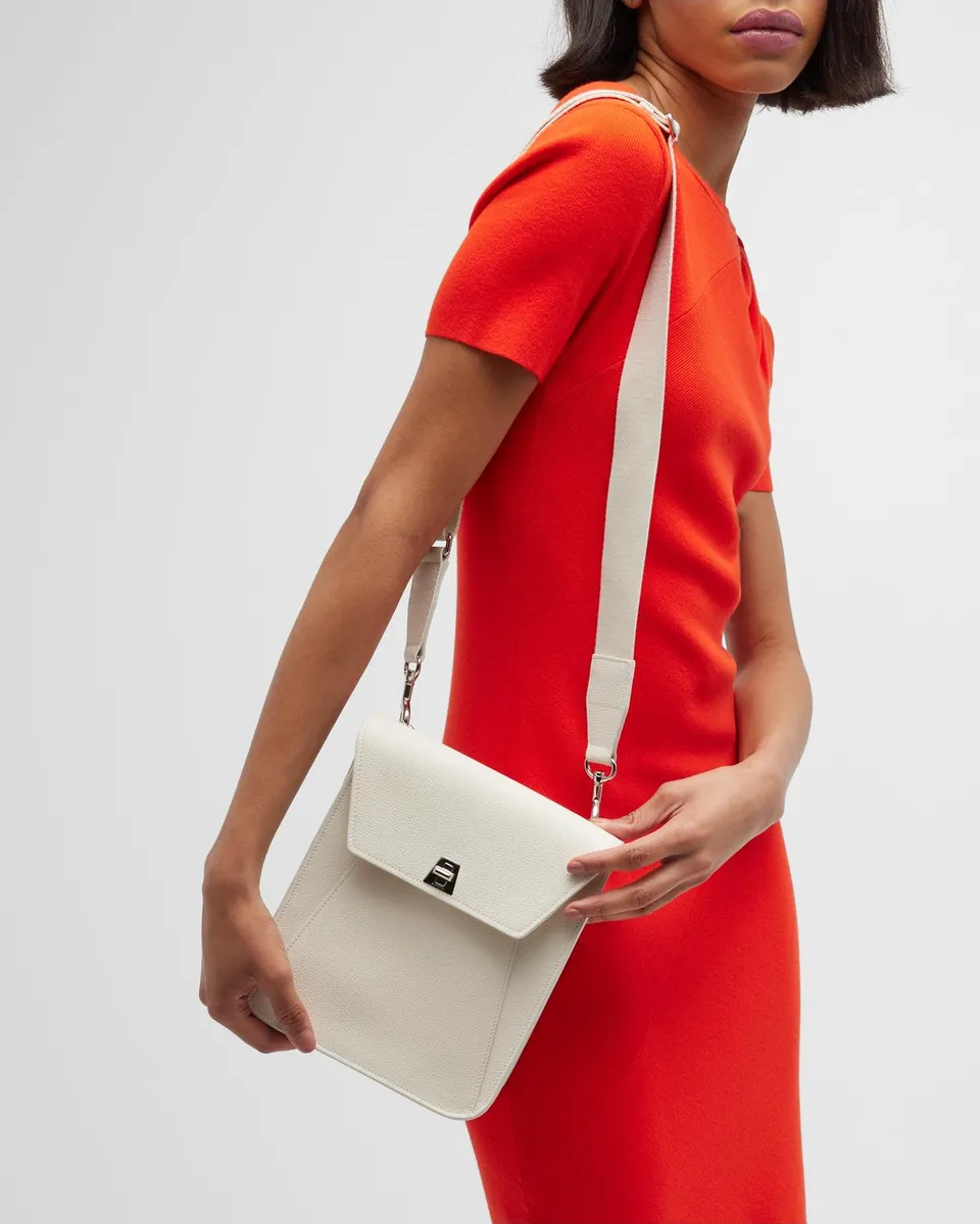 Akris Anouk Small Leather Messenger Bag | Thumbnail 2 Akris Anouk Small Leather Messenger Bag | Thumbnail 2