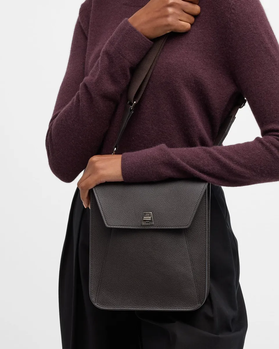 Akris Anouk Small Leather Messenger Bag | Thumbnail 4 Akris Anouk Small Leather Messenger Bag | Thumbnail 4