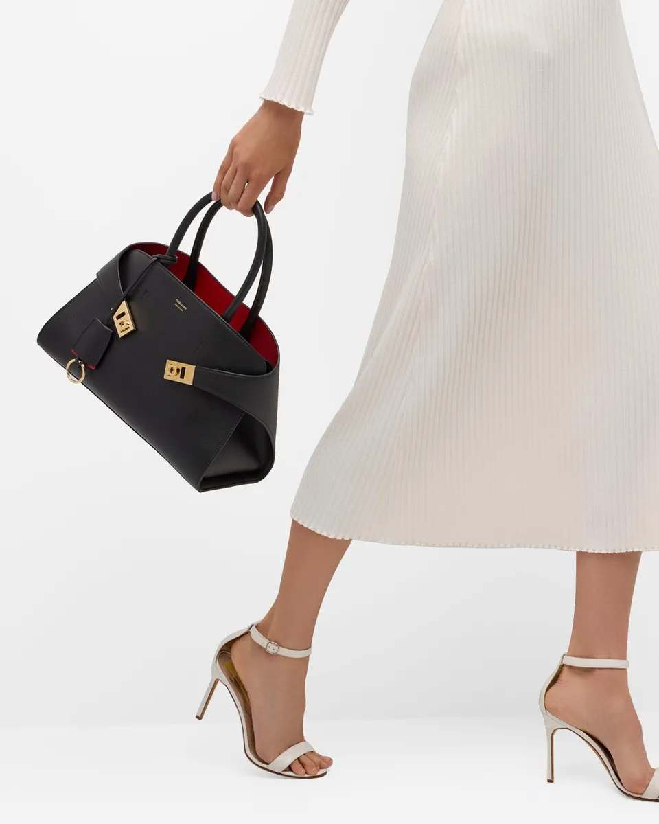 Ferragamo Small Hug Leather Top-Handle Bag | Thumbnail 4 Ferragamo Small Hug Leather Top-Handle Bag | Thumbnail 4