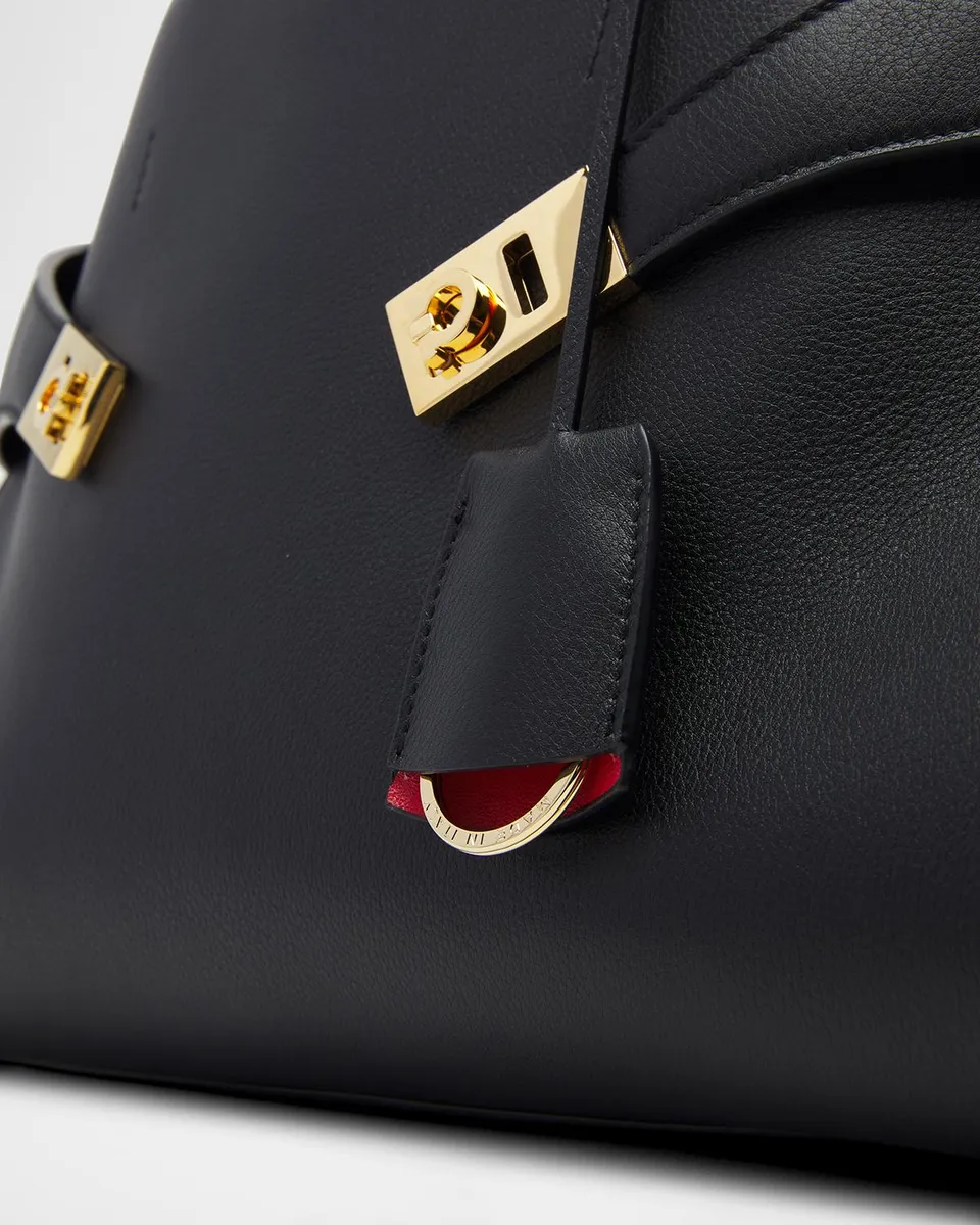 Ferragamo Small Hug Leather Top-Handle Bag | Thumbnail 5 Ferragamo Small Hug Leather Top-Handle Bag | Thumbnail 5