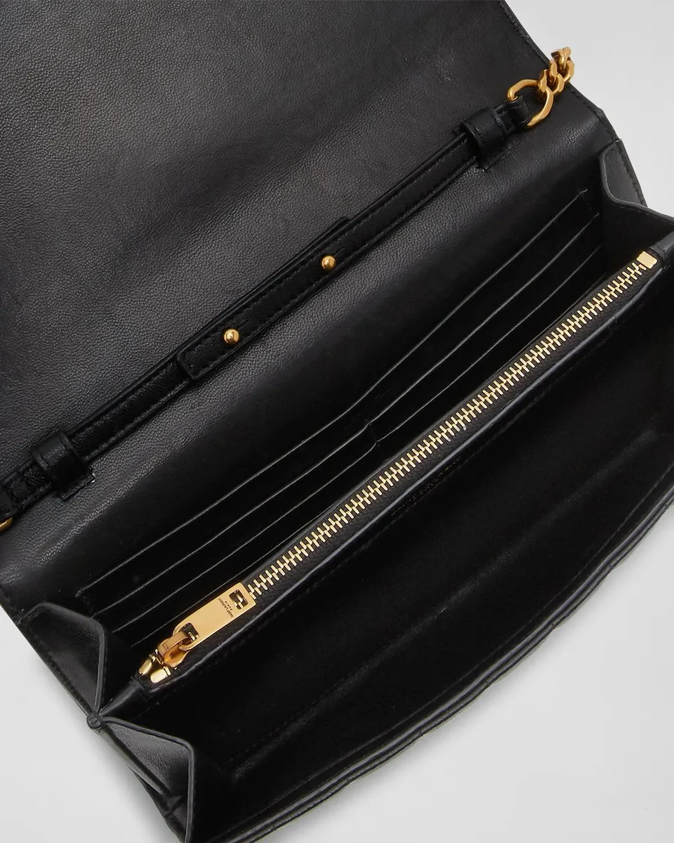 Saint Laurent Cassandre YSL Wallet on Chain in Quilted Smooth Leather | Thumbnail 3 Saint Laurent Cassandre YSL Wallet on Chain in Quilted Smooth Leather | Thumbnail 3