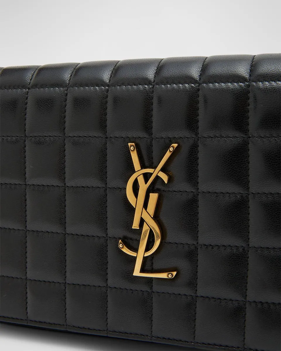 Saint Laurent Cassandre YSL Wallet on Chain in Quilted Smooth Leather | Thumbnail 5 Saint Laurent Cassandre YSL Wallet on Chain in Quilted Smooth Leather | Thumbnail 5