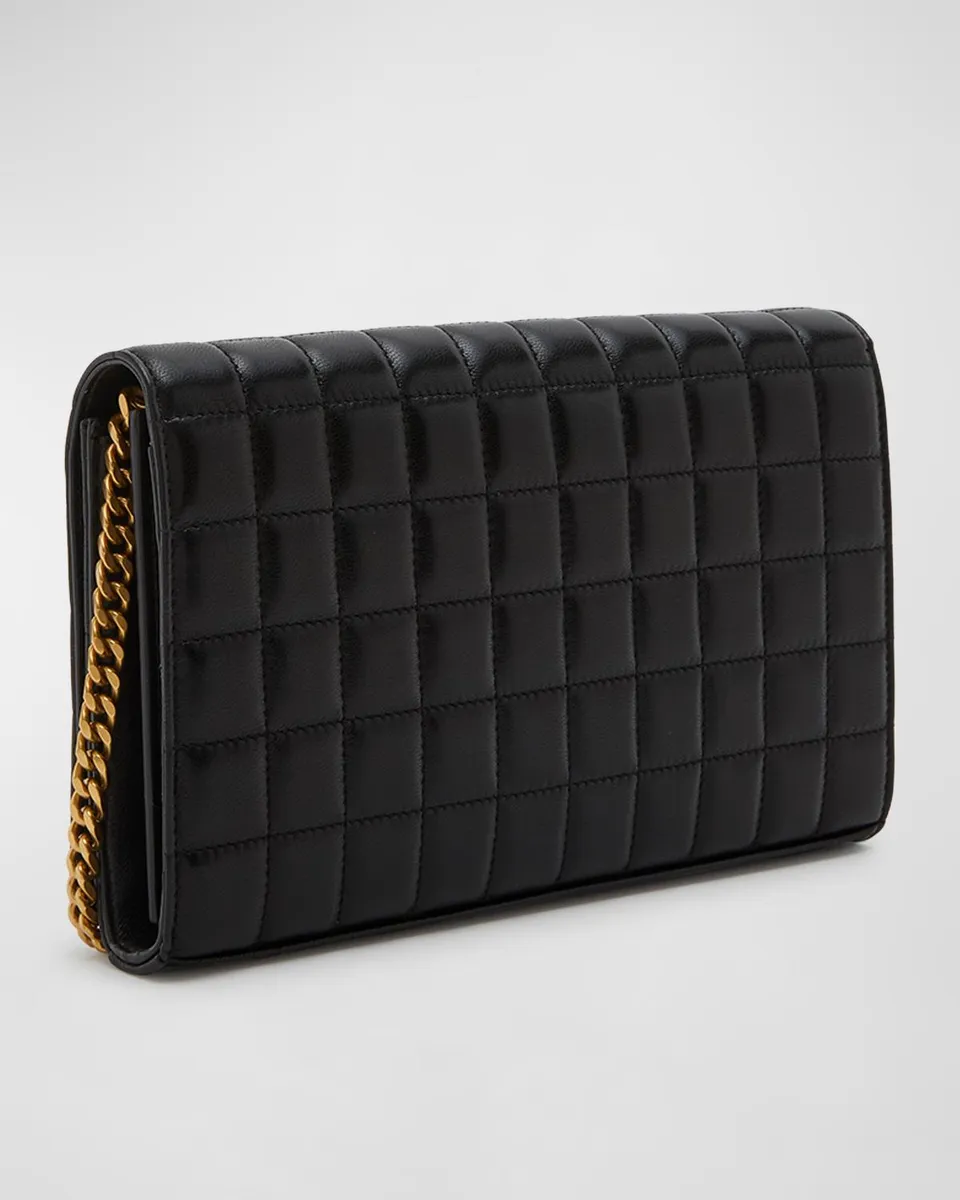 Saint Laurent Cassandre YSL Wallet on Chain in Quilted Smooth Leather | Thumbnail 6 Saint Laurent Cassandre YSL Wallet on Chain in Quilted Smooth Leather | Thumbnail 6