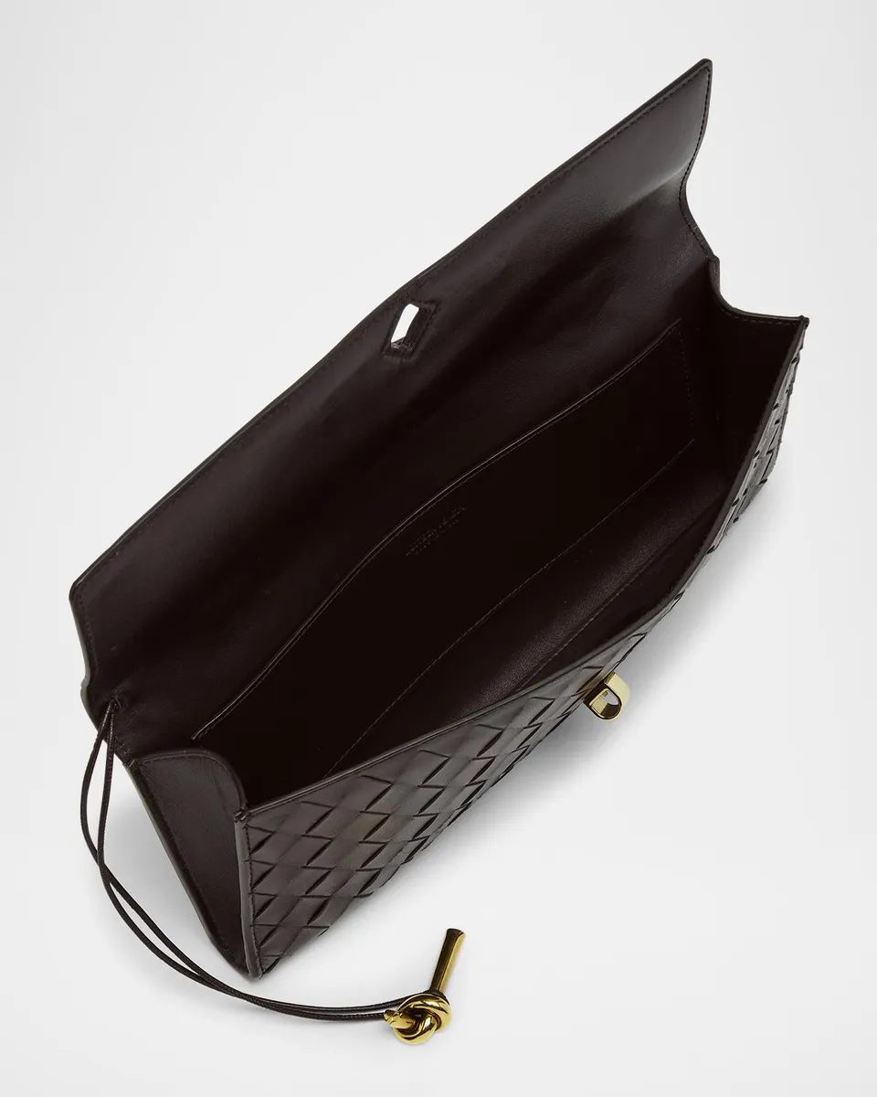 Bottega Veneta Long Andiamo Clutch Bag with Handle | Thumbnail 3 Bottega Veneta Long Andiamo Clutch Bag with Handle | Thumbnail 3