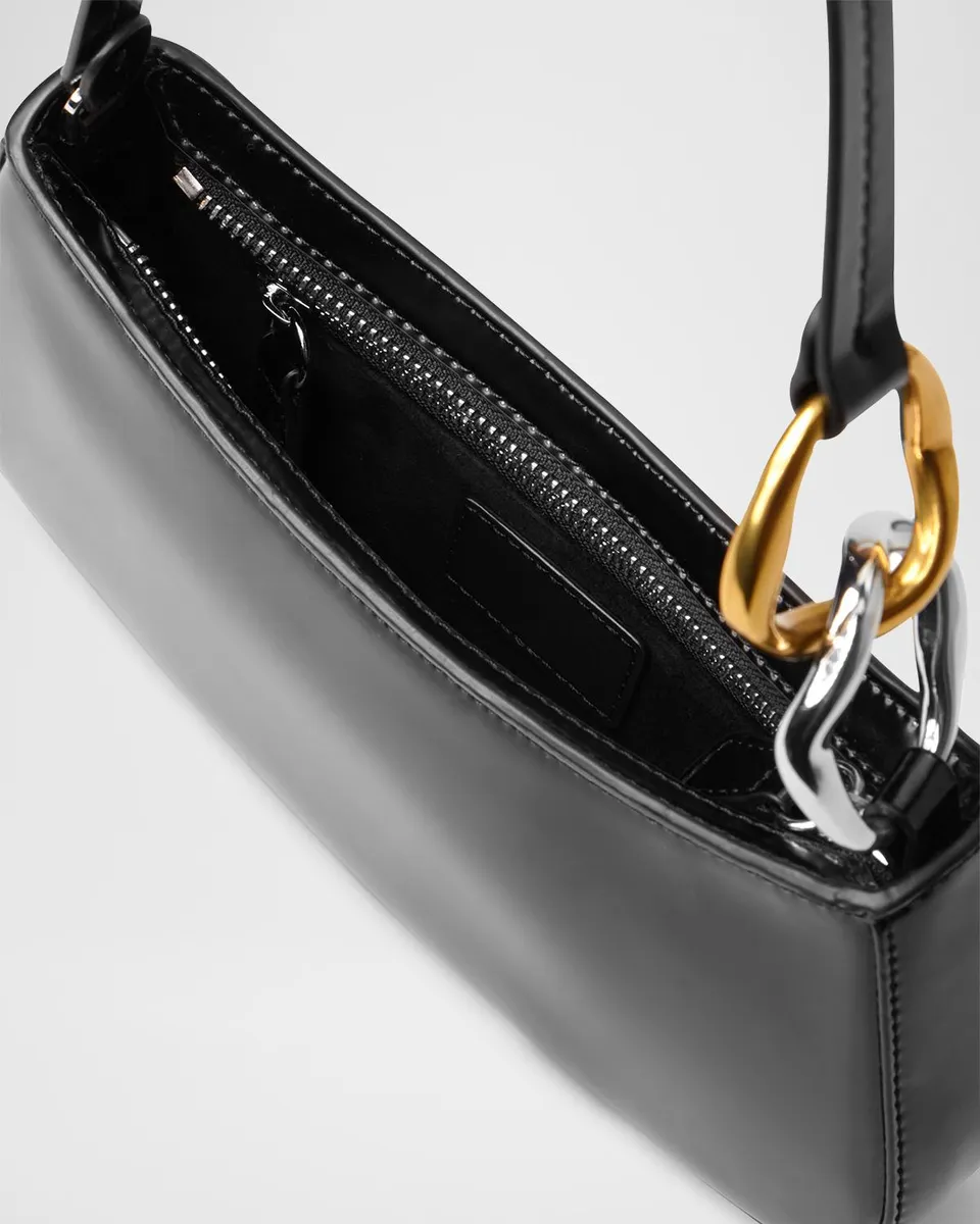 Staud Ollie Zip Leather Shoulder Bag | Thumbnail 4