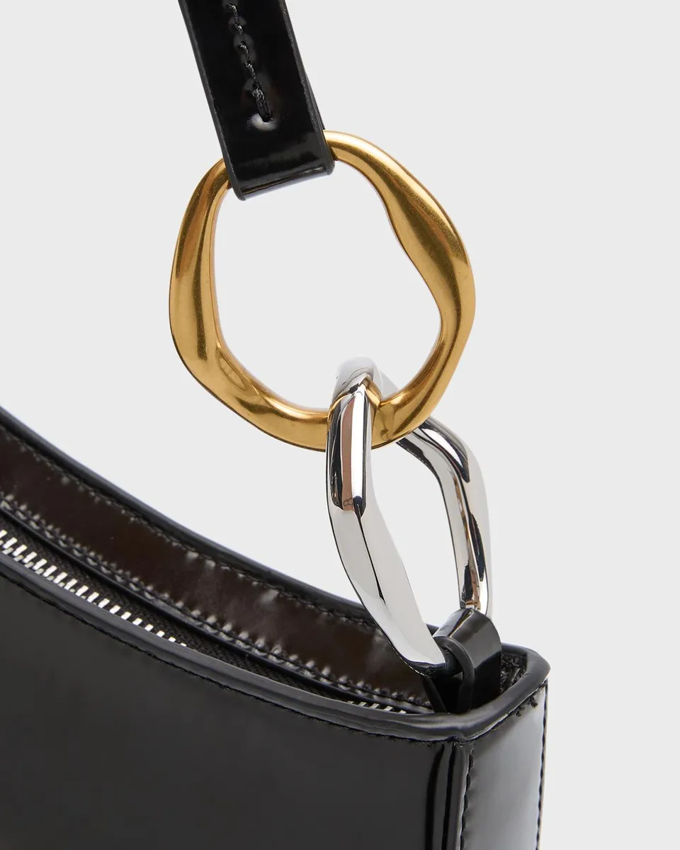 Staud Ollie Zip Leather Shoulder Bag | Thumbnail 5