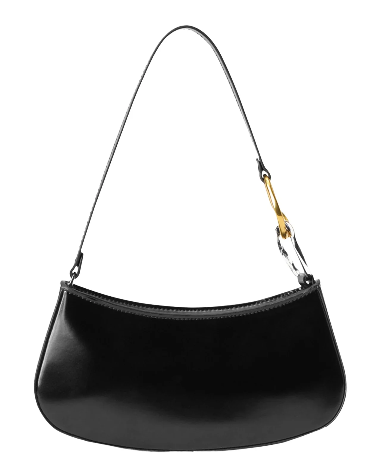 Ollie Zip Leather Shoulder Bag