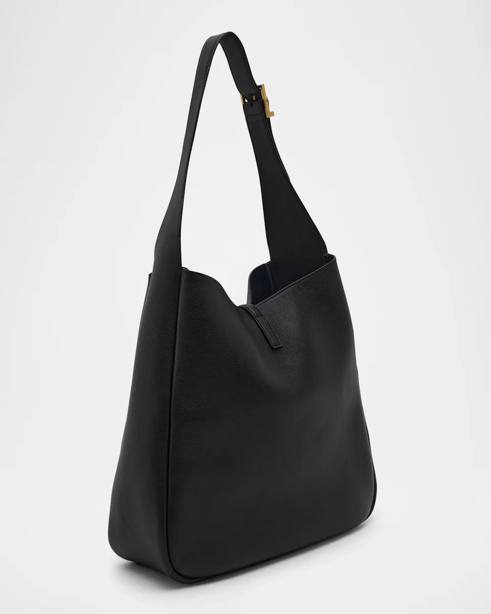 Saint Laurent Le 5 A 7 Large Shoulder Bucket Bag in Smooth Leather | Thumbnail 6