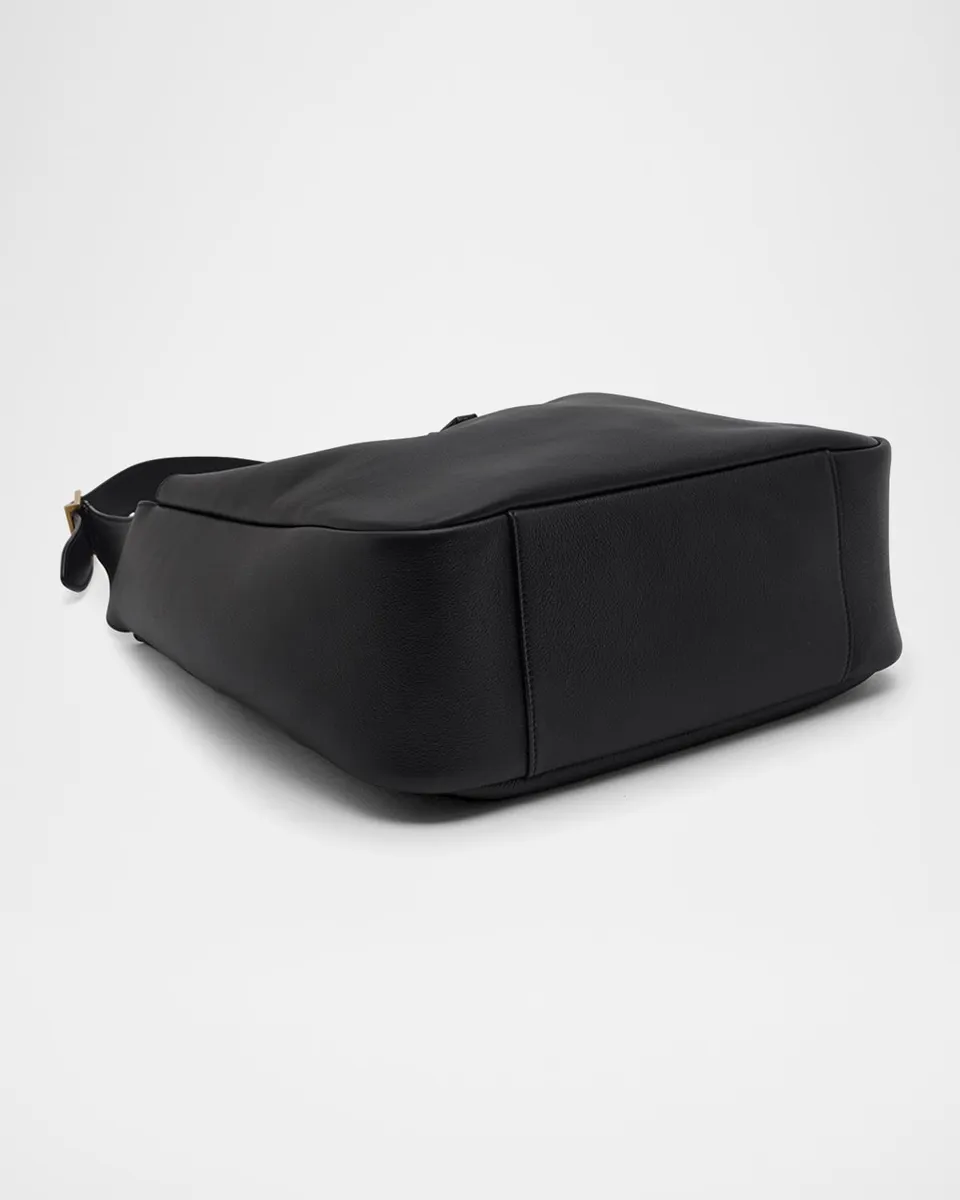 Saint Laurent Le 5 A 7 Large Shoulder Bucket Bag in Smooth Leather | Thumbnail 7