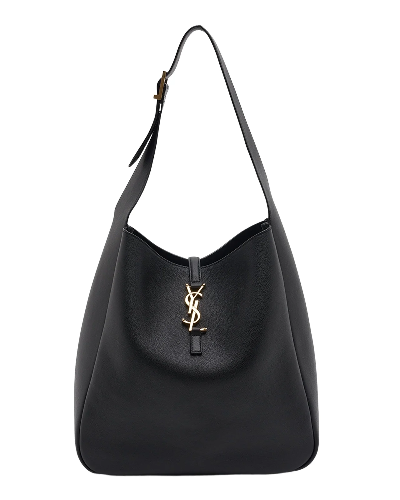 Le 5 A 7 Large Shoulder Bucket Bag in Smooth Leather