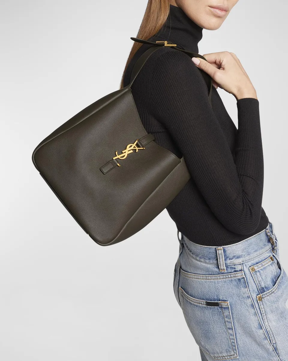 Saint Laurent Le 5 A 7 Small Shoulder Bag in Smooth Supple Leather | Thumbnail 2 Saint Laurent Le 5 A 7 Small Shoulder Bag in Smooth Supple Leather | Thumbnail 2