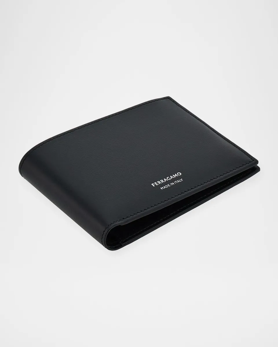 Ferragamo Men's Classic Leather Bifold Wallet | Thumbnail 2 Ferragamo Men's Classic Leather Bifold Wallet | Thumbnail 2