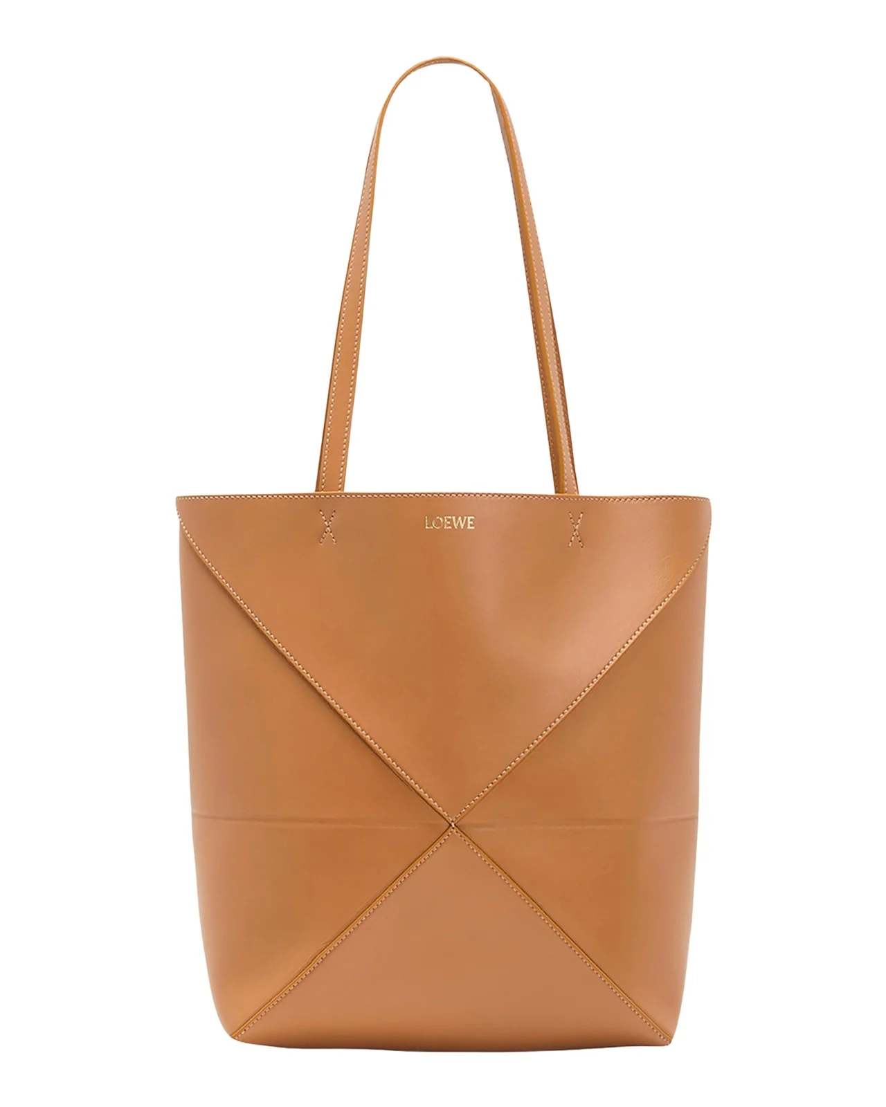 Loewe Puzzle Fold Medium Tote Bag in Shiny Leather