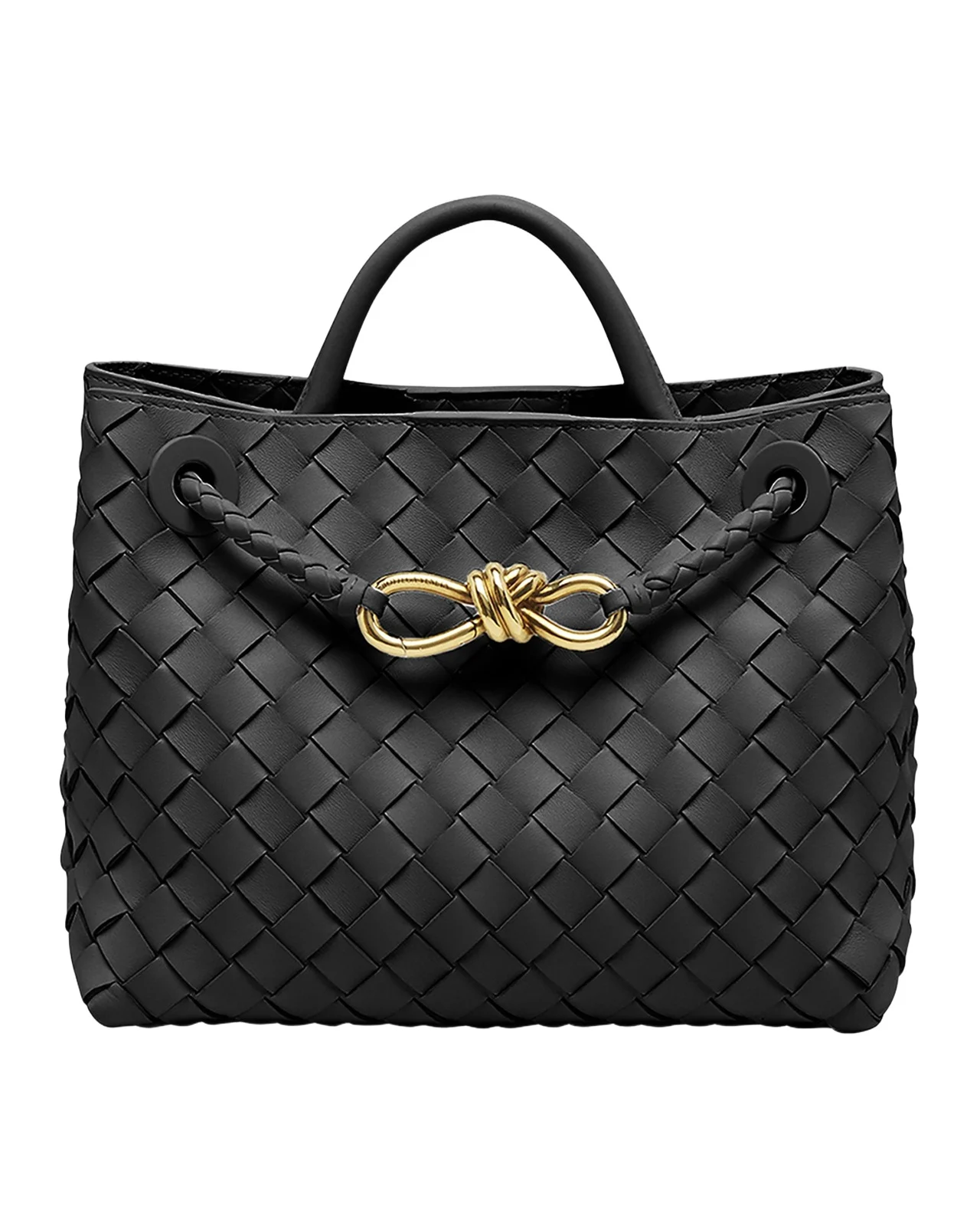 Andiamo Small Leather Top-Handle Bag