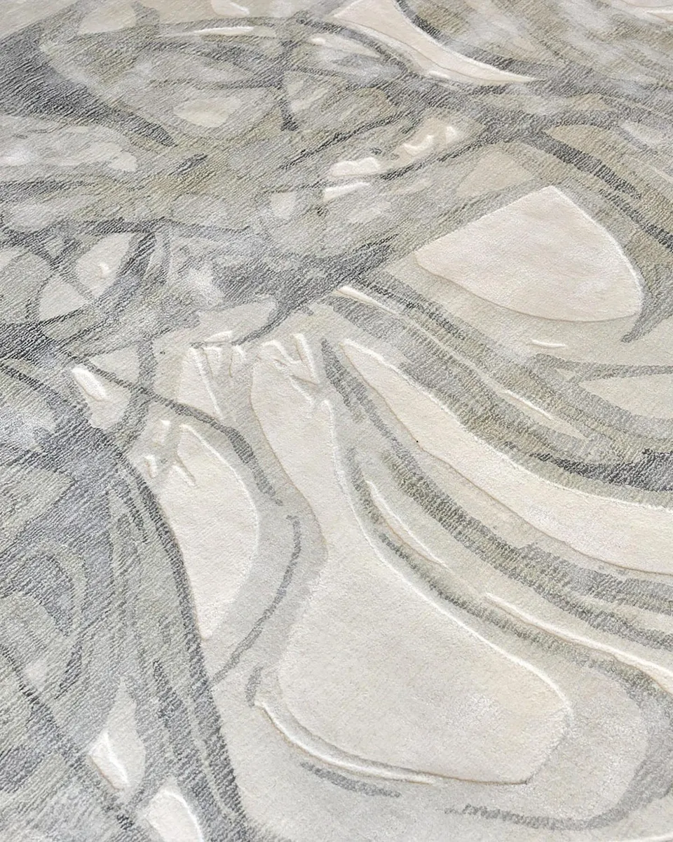 Exquisite Rugs Gianni Hand-Loomed Silver Rug | Thumbnail 9 Exquisite Rugs Gianni Hand-Loomed Silver Rug | Thumbnail 9