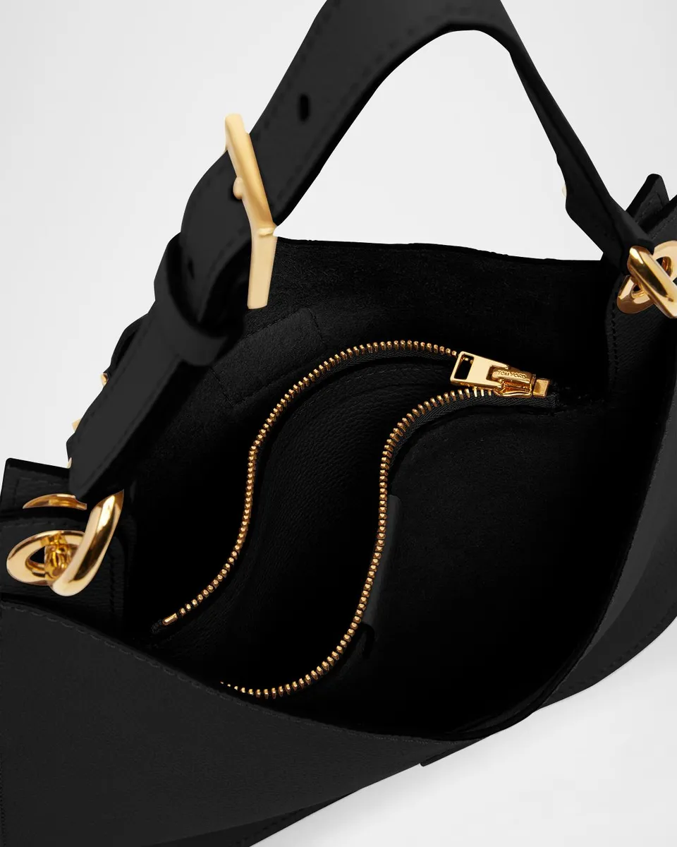 Tom Ford Tara Small Hobo Crossbody in Grained Leather | Thumbnail 3