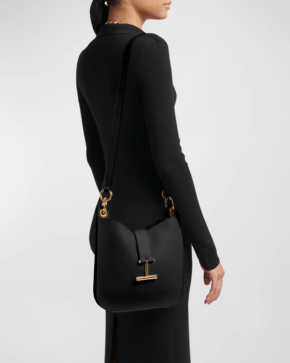 Tom Ford Tara Small Hobo Crossbody in Grained Leather | Thumbnail 4