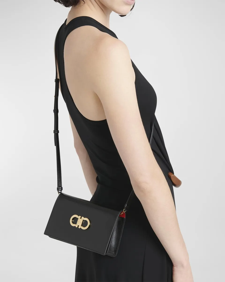 Ferragamo Double Gancio Shoulder Bag | Thumbnail 4 Ferragamo Double Gancio Shoulder Bag | Thumbnail 4