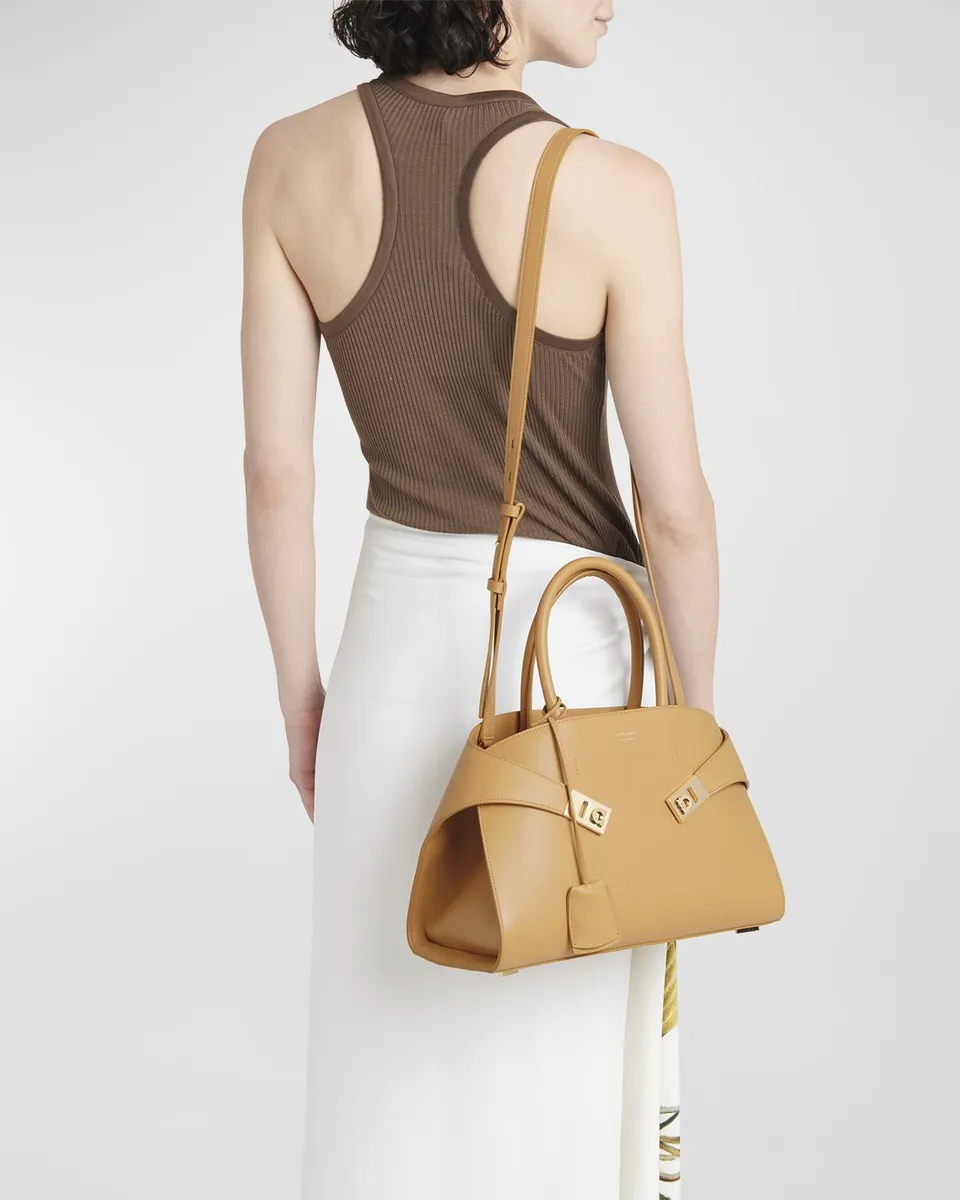 Ferragamo Hug Small Leather Top-Handle Bag | Thumbnail 4