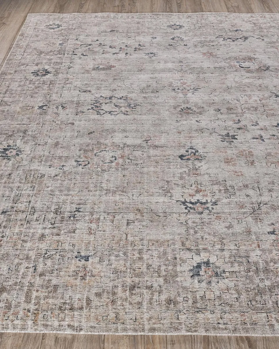 Exquisite Rugs Cambridge Hand-Loomed Silver & Blue Rug | Thumbnail 2