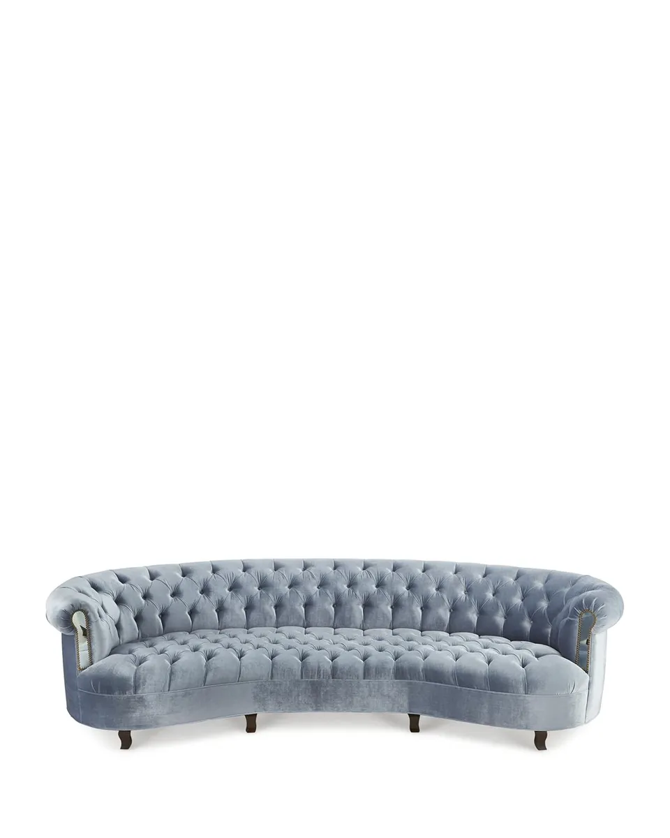 Haute House Rebecca Mirrored Tufted Sofa - 86" | Thumbnail 3 Haute House Rebecca Mirrored Tufted Sofa - 86" | Thumbnail 3
