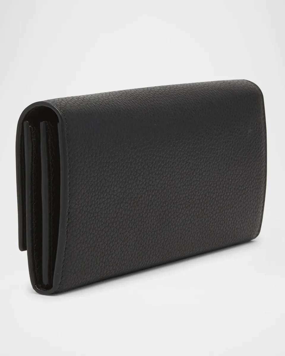 Ferragamo Gancino Flap Leather Wallet on Chain | Thumbnail 6 Ferragamo Gancino Flap Leather Wallet on Chain | Thumbnail 6