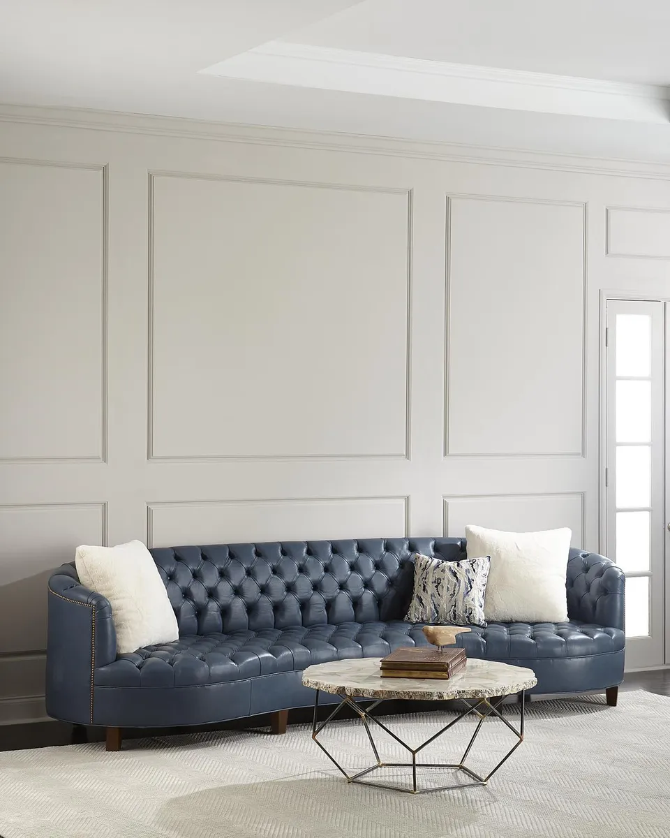 Haute House Magnolia Tufted Leather Sofa - 95" | Thumbnail 3