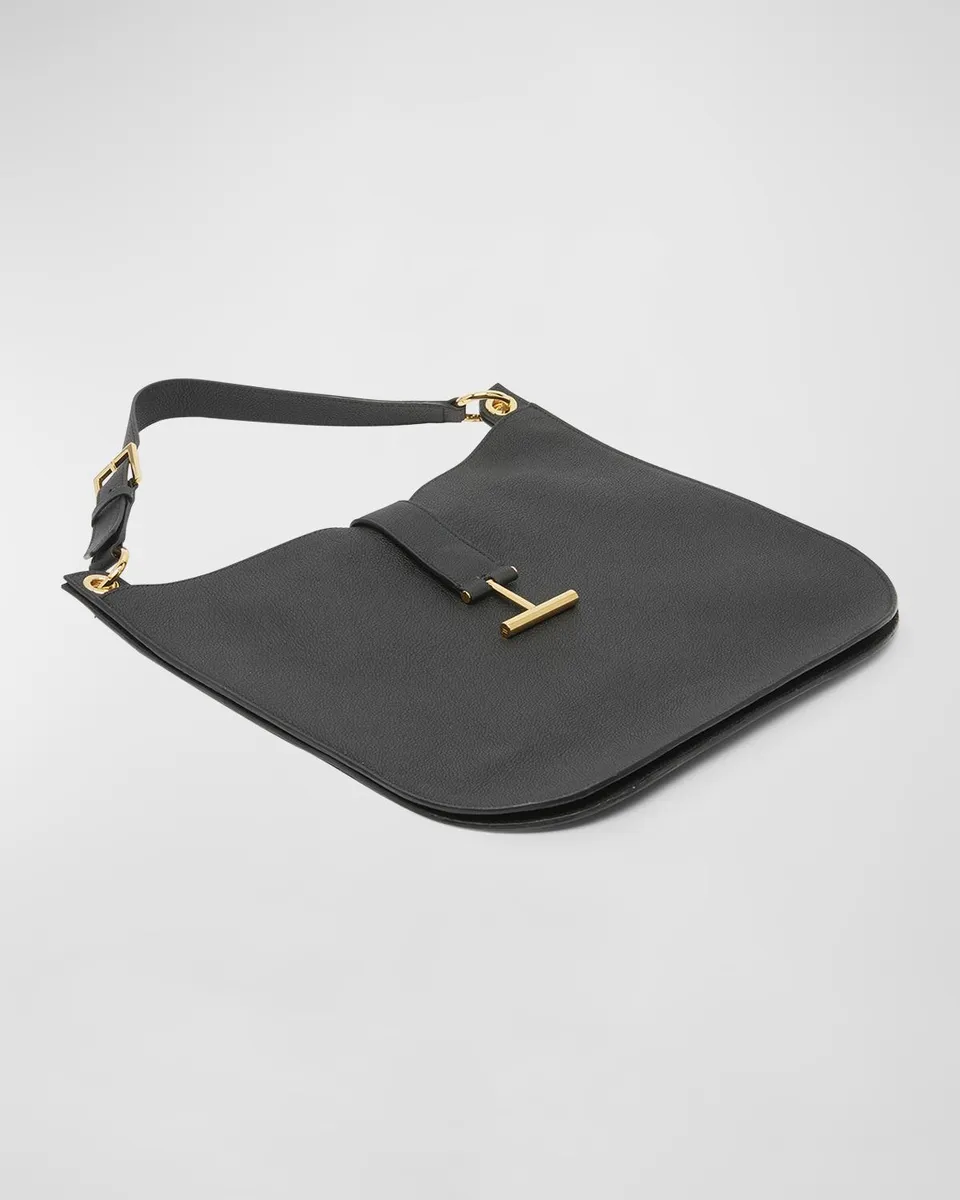 Tom Ford Tara Large Hobo Crossbody in Grained Leather | Thumbnail 8 Tom Ford Tara Large Hobo Crossbody in Grained Leather | Thumbnail 8