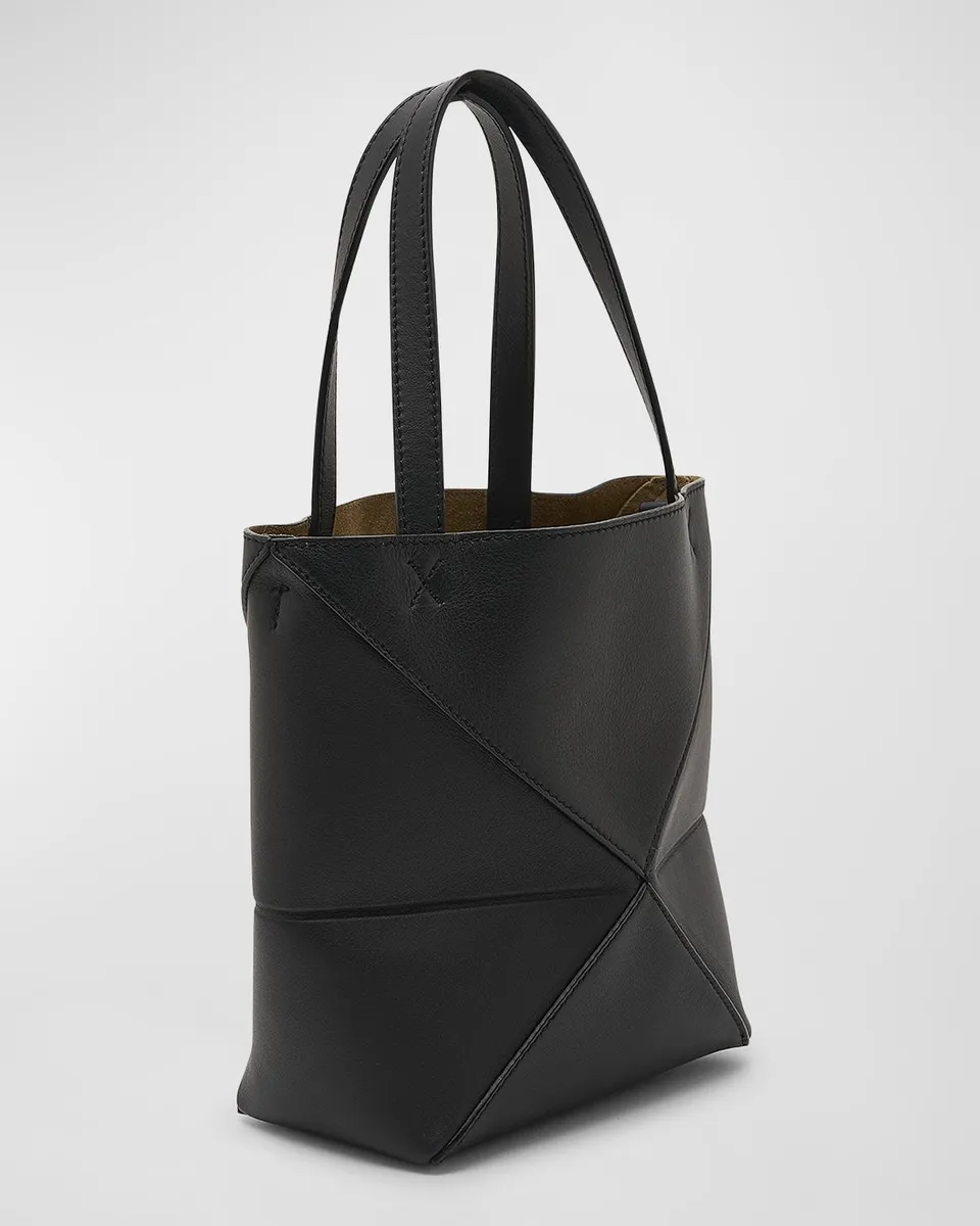 Loewe Puzzle Fold Mini Tote Bag in Shiny Leather | Thumbnail 7 Loewe Puzzle Fold Mini Tote Bag in Shiny Leather | Thumbnail 7