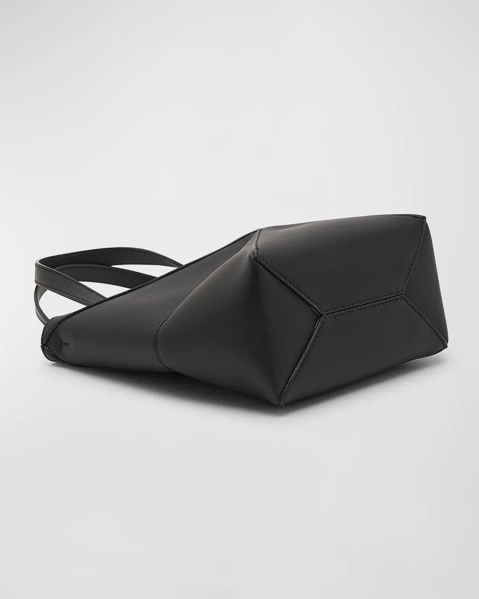 Loewe Puzzle Fold Mini Tote Bag in Shiny Leather | Thumbnail 8 Loewe Puzzle Fold Mini Tote Bag in Shiny Leather | Thumbnail 8