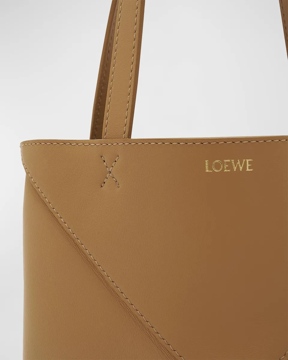 Loewe Puzzle Fold Mini Tote Bag in Shiny Leather | Thumbnail 6 Loewe Puzzle Fold Mini Tote Bag in Shiny Leather | Thumbnail 6