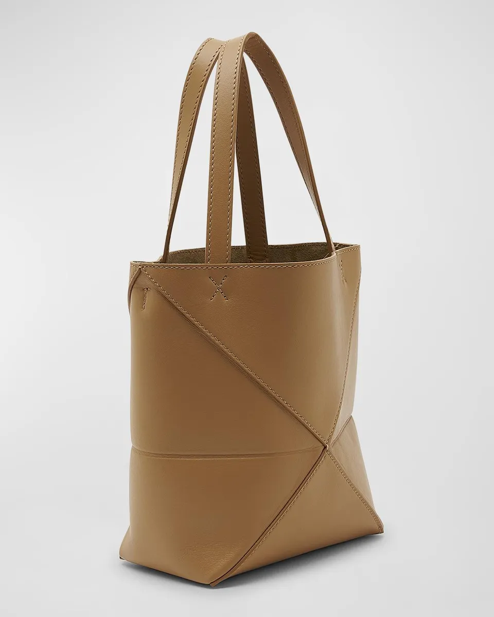 Loewe Puzzle Fold Mini Tote Bag in Shiny Leather | Thumbnail 7 Loewe Puzzle Fold Mini Tote Bag in Shiny Leather | Thumbnail 7