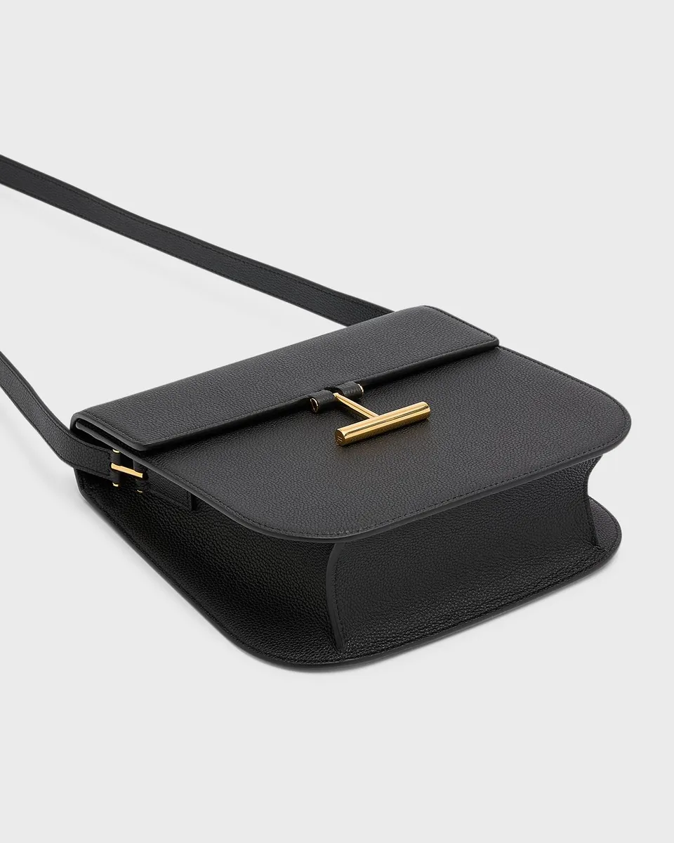 Tom Ford Tara Medium Crossbody in Grained Leather with Leather Strap | Thumbnail 8