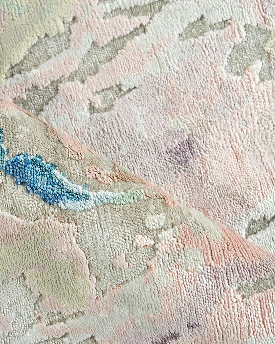 Exquisite Rugs Floor Art Hand-Knotted Multi Rug, 10 ' x 14 ' | Thumbnail 4 Exquisite Rugs Floor Art Hand-Knotted Multi Rug, 10 ' x 14 ' | Thumbnail 4