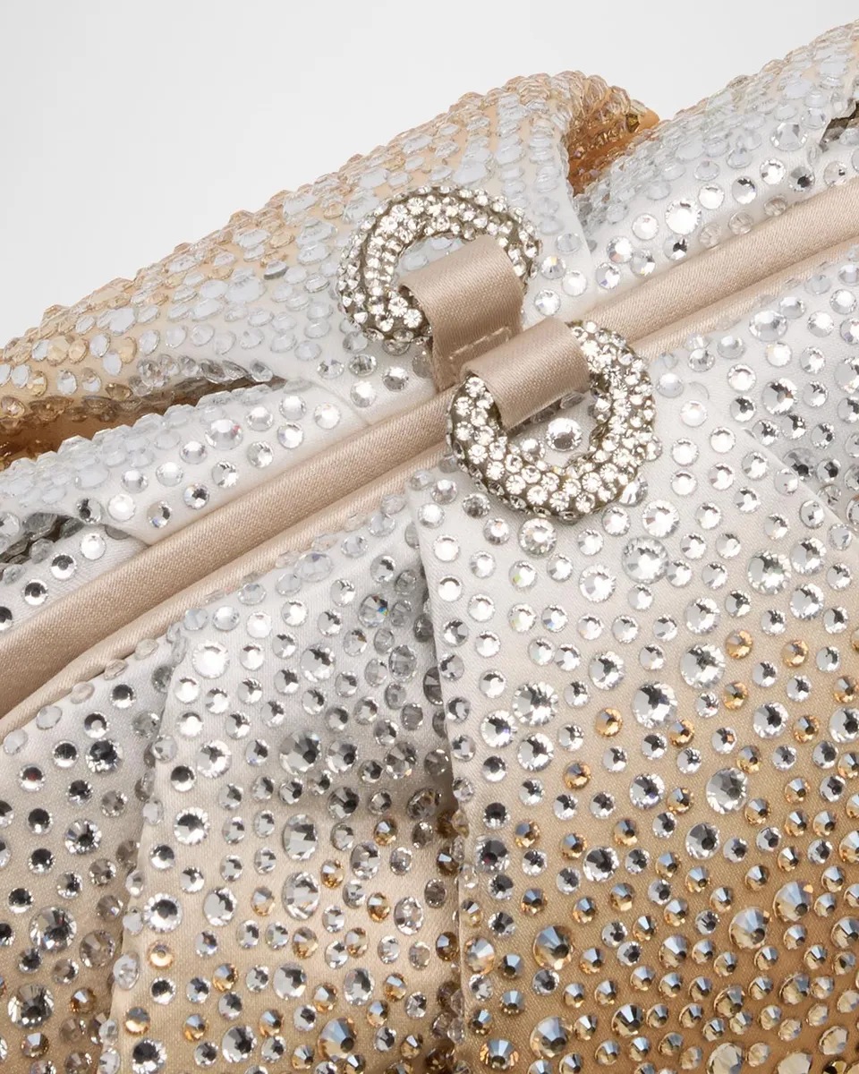 Judith Leiber Couture Gemma Pleated Ombré Crystal Top-Handle Bag | Thumbnail 5 Judith Leiber Couture Gemma Pleated Ombré Crystal Top-Handle Bag | Thumbnail 5