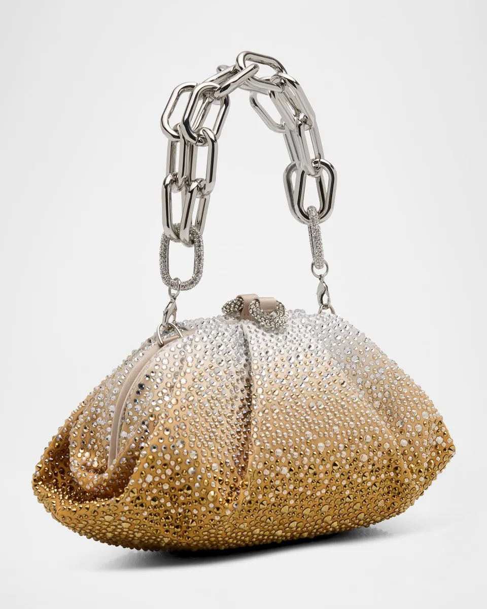 Judith Leiber Couture Gemma Pleated Ombré Crystal Top-Handle Bag | Thumbnail 6 Judith Leiber Couture Gemma Pleated Ombré Crystal Top-Handle Bag | Thumbnail 6