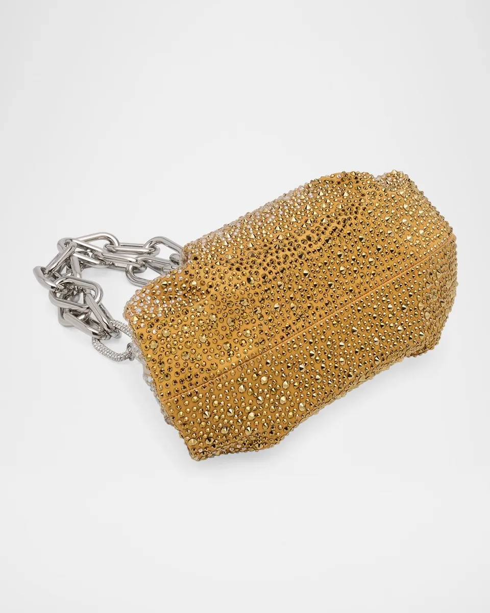 Judith Leiber Couture Gemma Pleated Ombré Crystal Top-Handle Bag | Thumbnail 7 Judith Leiber Couture Gemma Pleated Ombré Crystal Top-Handle Bag | Thumbnail 7