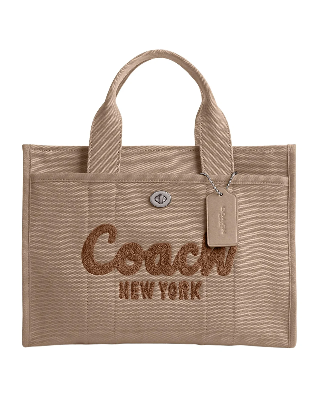 Coach Cargo Logo Canvas Tote Bag