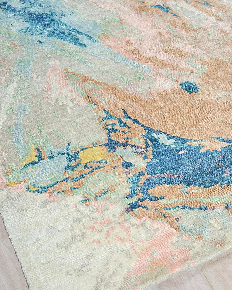 Exquisite Rugs Floor Art Hand-Knotted Multi Rug, 9 ' x 12 ' | Thumbnail 3