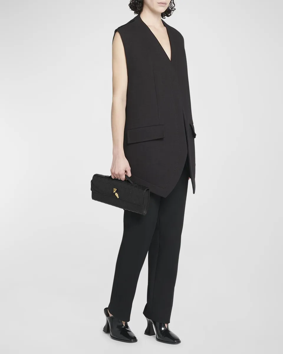 Bottega Veneta Long Andiamo Clutch Bag with Handle | Thumbnail 2