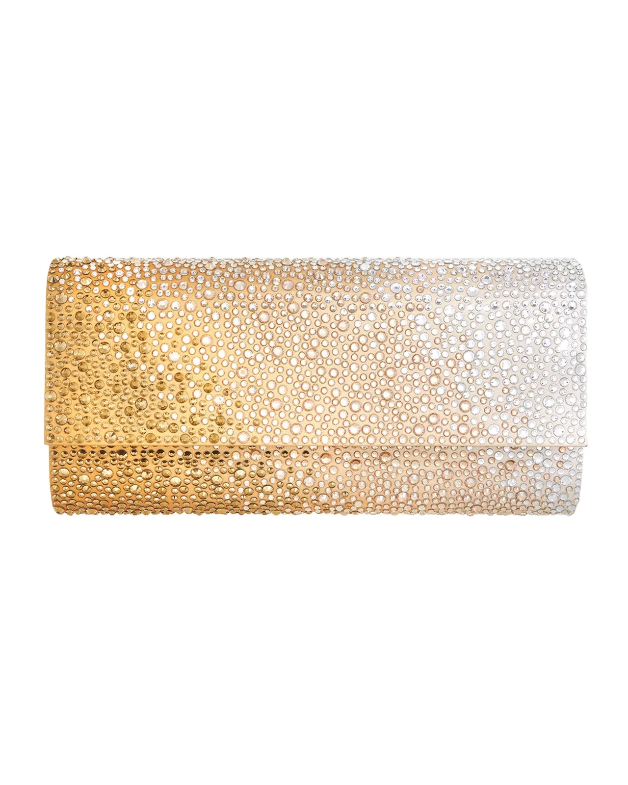 Judith Leiber Couture Perry Ombre Crystal Flap Clutch Bag
