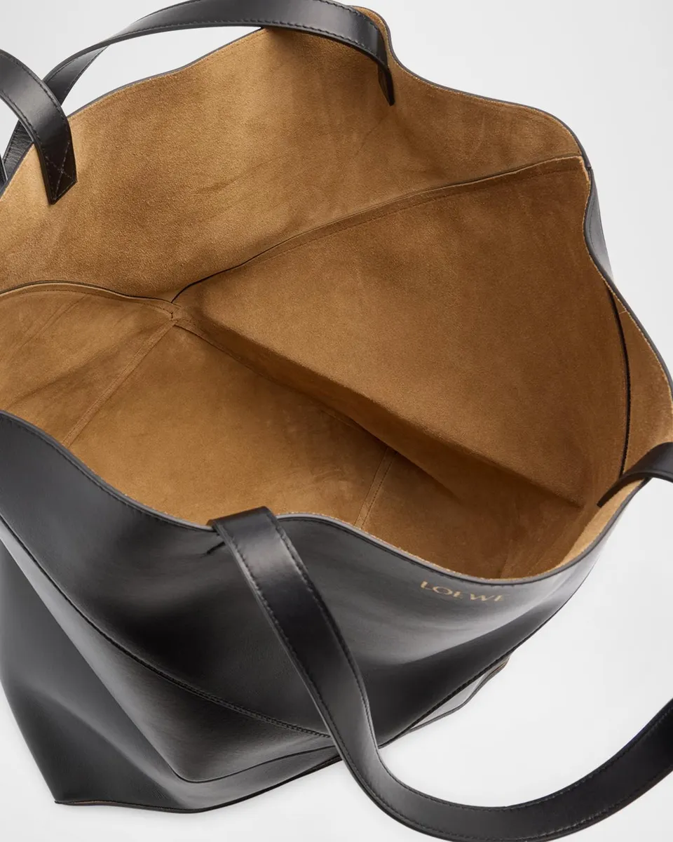 Loewe Puzzle Fold Large Tote Bag in Shiny Leather | Thumbnail 3 Loewe Puzzle Fold Large Tote Bag in Shiny Leather | Thumbnail 3