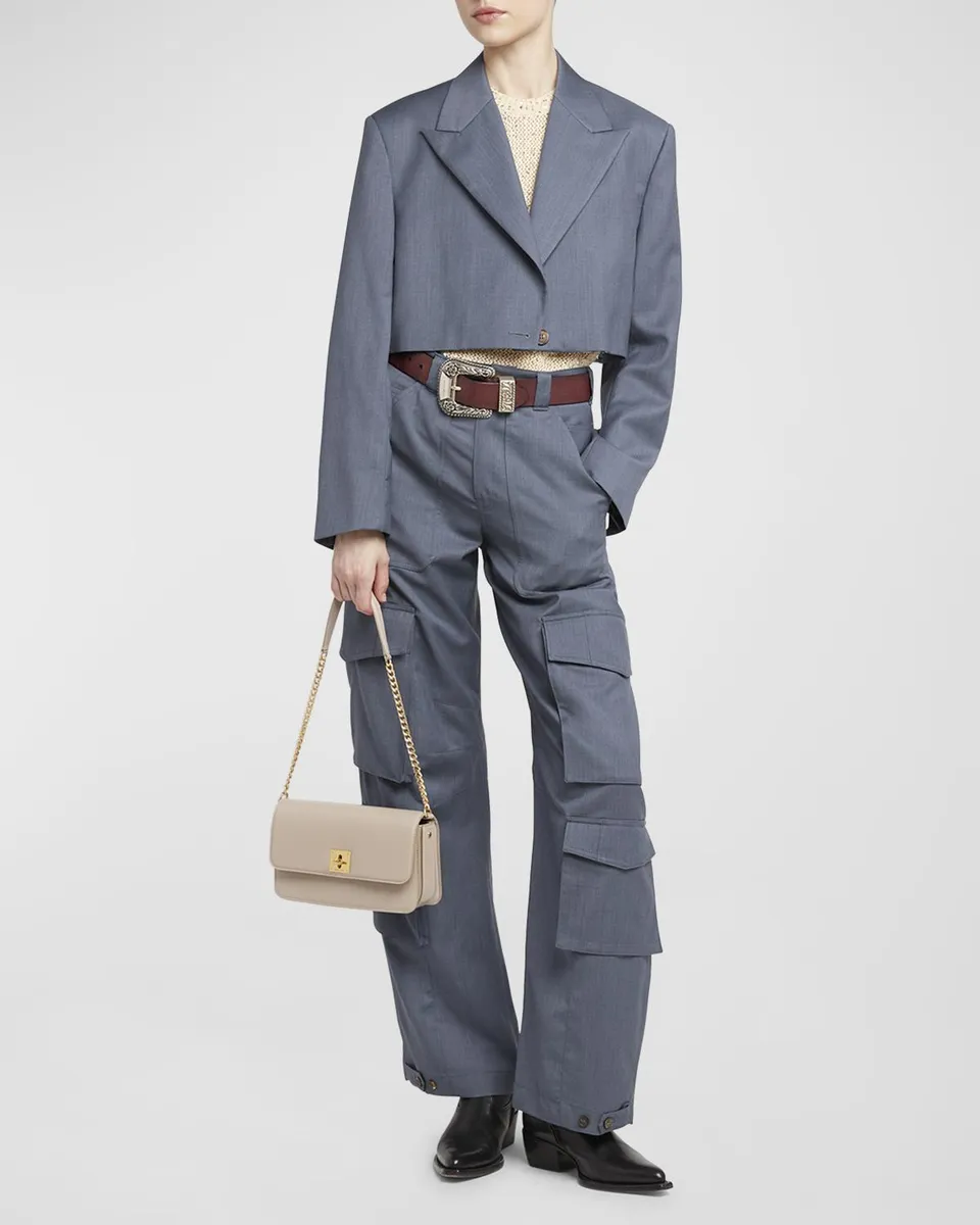 Golden Goose Gioia Flap Leather Shoulder Bag | Thumbnail 2 Golden Goose Gioia Flap Leather Shoulder Bag | Thumbnail 2