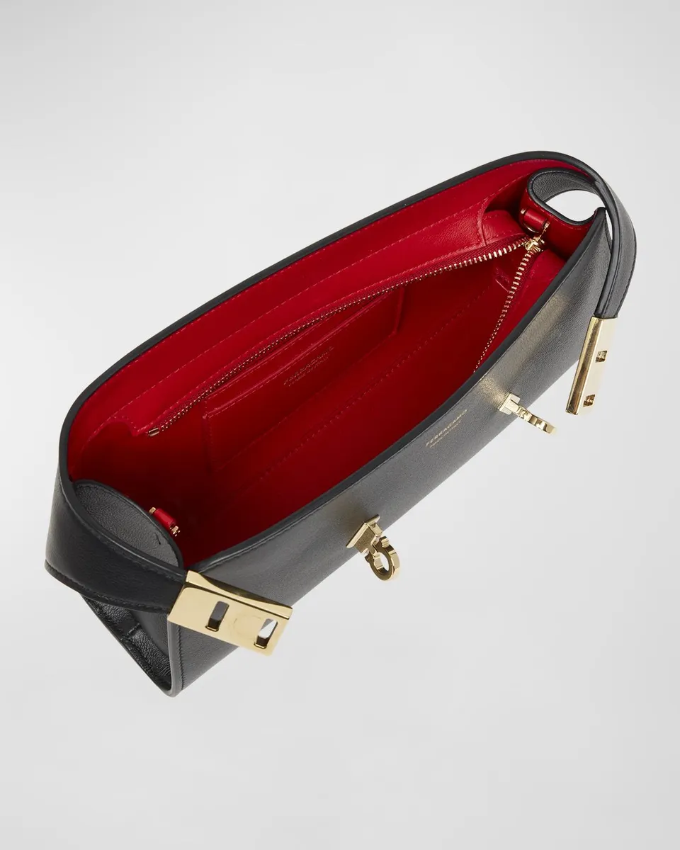 Ferragamo Mini Hug Leather Crossbody Bag | Thumbnail 3