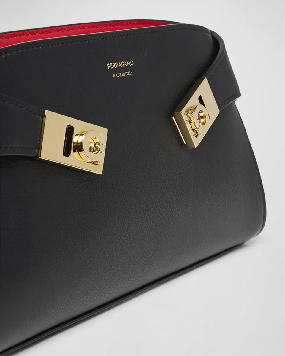 Ferragamo Mini Hug Leather Crossbody Bag | Thumbnail 5