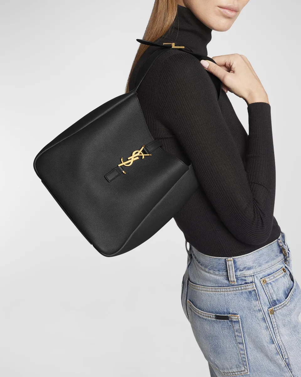 Saint Laurent Le 5 A 7 Small Shoulder Bag in Smooth Supple Leather | Thumbnail 2 Saint Laurent Le 5 A 7 Small Shoulder Bag in Smooth Supple Leather | Thumbnail 2