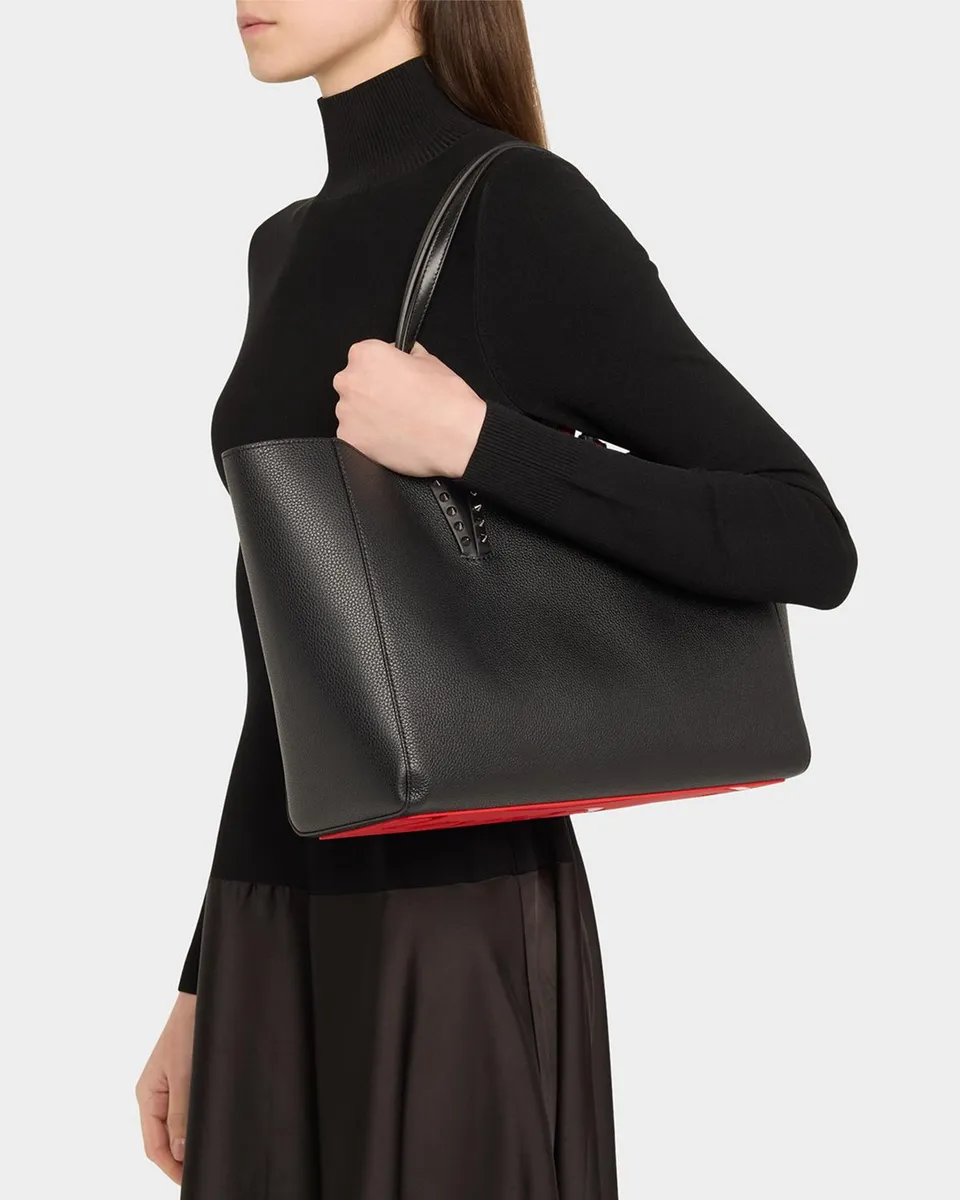 Christian Louboutin Cabata Soft Small Tote Bag in Grained Leather | Thumbnail 2